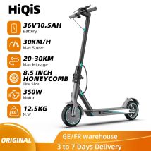 HiQiS V8 E-Scooter 350W Motore 36V 10.5Ah 30KMH Velocità 30KM Lungo Raggio 8.5 pollici A Nido D'ape Pneumatico Pieghevole Scooter Elettrico Per Adulti