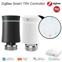 MOES Tuya ZigBee3.0 termostato actuador de radiador válvula TRV inteligente 1-9 Uds controlador de temperatura programable Control Alexa google