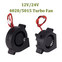 2 pz DC 12 V 24 V 4020 5015 Ventola Di Raffreddamento Ventilatore Brushless Turbo Ventole Parti Della Stampante 3D Estrusore 2 Spille Ventola di Raffreddamento Ventole