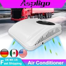 Aspligo 12V aparcamiento techo aire acondicionado montado coche calor y aire acondicionado fresco para camión autocaravana Camper autobús caravana nuevo