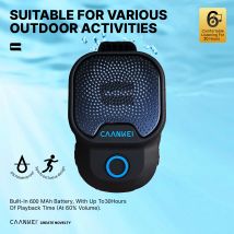 Wearable Outdoor Bluetooth Speaker IPX7 Waterproof Portable Sport Microphone Speakers Clip-On Speaker Call/Music for Android IOS
