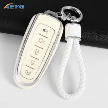 AEYG Autoschlüsselhülle für Ford Edge Escape Expedition Explorer Focus Taurus Flex C-Max für Lincoln MKS MKT MKX MKZ Navigator