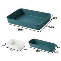 Dark Blue Large Capacity Storage Storage Box Small Box Clearer Classification Durable Kitchen Plastic Material