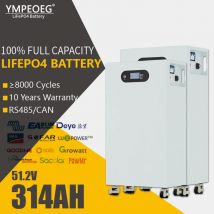 15 kWh/16 kWh brandneuer LiFePO4-Akku der Güteklasse A, 51,2 V, 280 Ah/314 Ah, Deep Cycle, 10 Jahre Garantie, Solarenergiespeicher für zu Hause