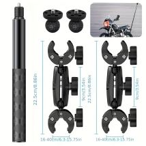 Per Insta360 x2 x3 x4 x5 Moto Bike Mount Selfie Stick per Insta 360 x2 x3 x4 x5 Moto Monopiede Manubrio Kit di Accessori