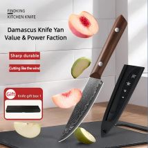 67-Schicht Damaskus Stahl Obst Messer Haushalt Fleisch Cleaver Schälmesser Steak Messer Mehrzweck Messer Mit Messer Hülse, Ramadan