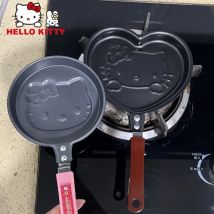 Kawaii Hello Kitty Sanrio Anime Muffin Pot Cartoon Camping Colazione Cucina Padella antiaderente Pentole