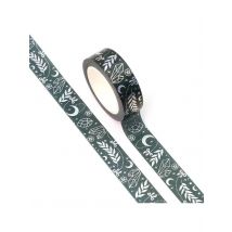 NEW 1 Roll 10M Diary decorating Silver Foil Moon Stars and Leaves Washi Tapes DIY  Journal Adhesive Masking Tape Cute Stationery