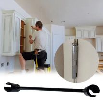 Doppelkopf-Türscharnier-Einstellschlüssel für Reparaturen zu Hause, geeignet für 14–18 mm und 23–25 mm Scharnier G