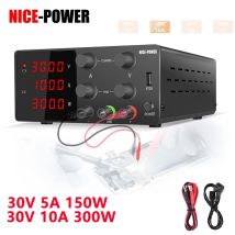Alimentatore da laboratorio DC 30V 10A Unità Centrale elettrica portatile Panca regolabile Alimentatore Regolatore di tensione Fonte per PC Spedizione veloce alimentatore da banco