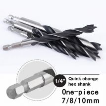 5/7Pcs Sechseckigen Griff Drei Punkt Holzbearbeitung Bohrer Metall Bohrer Kit Senker Für Holz Und Metall Bohren 3/4/5/6/7/8/10mm