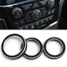 3 Stück Klimaanlage Radio knopf Ringe schwarz AC Radio Schalter Trimm ring Knopf Abdeckung Universal für Jeep Grand für Cherokee 2014-2018
