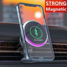 15w magnetisches kabelloses Auto ladegerät Schnell ladegerät für iPhone 14 13 12 11 Pro Max Samsung Xiaomi Magnet Telefon halter Ständer