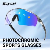 SCVCN Outdoor Photochrome Radfahren Sonnenbrille MTB Gläser Fahrrad Radfahren UV400 Gläser Männer Frauen Straße Fahrrad Sport Brillen Neue