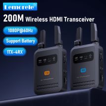 Lemorele 200m Wireless HDMI Transmitter Receiver 1080P Hdmi Extender Video Transceiver For PC TV Photography Live Streaming