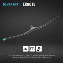 RYET Ultraleichter Carbon-MTB-Lenker, integrierter Aufstieg, 810 mm -17 Grad, 28,6 mm, UD, mattes Fahrradteil, AM, einförmiger Flachlenker