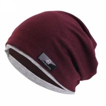 Herbst und Winter Imitation Kaschmir Doppelschicht Skullies Bennies Unisex Pullover Hut
