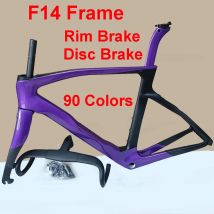 90 Farben t1100 1k f14 Carbon rahmen Scheiben felgen bremse Carbon Rennrad rahmen Rennrad rahmen bb68 mit Lenker
