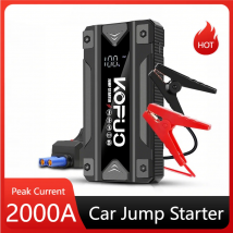 KOPUO Rozrusznik Samochodowy Power Bank Przenośna Ładowarka Akumulatora Samochodowego do Urządzeń Rozruchowych 12V Benzyna Diesel Awaryjny Booster