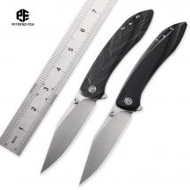 Pesce petrificato PFE08 Coltello pieghevole G10 Maniglia K110 Acciaio Balde Sopravvivenza esterna Campeggio Pesca Caccia edc Tasca Strumento manuale