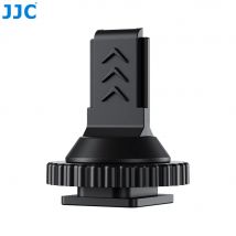 JJC Cold Shoe Adapter For DJI Mic 2 with 1/4-20 Tripod Thread Adapter for Use On Cages Tripods And On Camera Hot Shoe