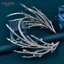 Youlapan Strass Hochzeit Tiara Kristall Zweige Stirnband für Braut Frau Haarschmuck Schmuck Party Braut Kopf bedeckung HP532
