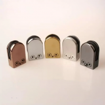 Stainless Steel Screen Partition Glass Bracket Non-Opening Support Foot Clip Fixed Ground Clamp DG5030 for Home And Office