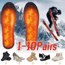 1-10 paar USB Beheizte Schuheinlagen Elektrische Fuß Erwärmung Pad Füße Wärmer Socke Pad Matte Winter Outdoor Sport heizung Einlegesohle Warme