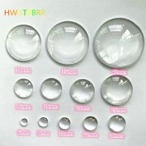 6/8/10/12/14/16/18/20/25/30/35/40 mm flache transparente Glas-Runde Cabochons transparente Kuppel für DIY-Schmuckherstellung