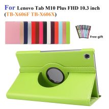 Für Tab M10 FHD Plus Schutzhülle Stand Folio Fall für Lenovo Tab M10 Plus FHD TB-X606F 10,3 Pu Leder Funda mit Stylus