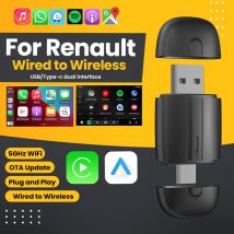 Neue 2-in-1-Dongle Android Auto Wireless Carplay USB Bluetooth Wifi Plug and Play Typ-C für Audi Benz Volvo VW Toyota Skoda Seat