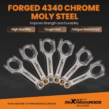 H-Beam Pleuel arp 140 Schrauben passend für bmw m52 tu m52b25 mm mit tuv bellie pleuel belias schwimmendem en24 Kolben