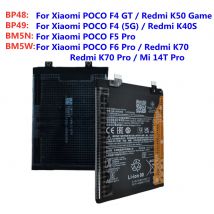 High Capacity BP48 BP49 BM5N BM5W Battery For Xiaomi POCO F4 GT F5 F6 Pro Redmi K50 Game K40S K70 Pro Mi 14T Pro Phone Batteries