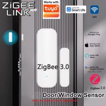 Sensore per Porte e Finestre Compatibile con Tuya Zigbee 3.0 WiFi, Rilevatore Magnetico Smart Life per Casa, Compatibile con Alexa e Google Home