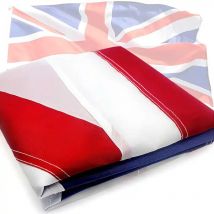 Genähte britische Flagge, britisches Banner, Vereinigtes Königreich, 90 x 150 cm, Oxford-Stoff, Messingösen, Union Jack, für Dekoration, Feier, Sport