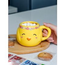 Neuartiger Osterkükenbecher, 340 ml, Cartoon-Chic-Milchbecher mit Griff, umweltfreundlich, für Zuhause, Nachmittagstee, Keramiktassen, Weihnachtsgeschenk