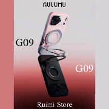 Aulumu G09 Magnetic Ring Grip Omnidirectional Rotation MagSafe Aluminium Alloy Stable Dual-Sided Magnetic Attachment Phone Stand