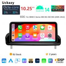 8 Core Android 14 Car Radio For BMW E90 E91 E92 E93 2005-2012 Multimedia DVD Player Audio Head Unit idrive Stereo Screen Carplay