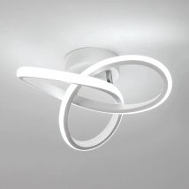 Plafoniera moderna a LED bianca per corridoio, balcone, corridoio, armadio, camera da letto, bagno, cucina, soggiorno, 6500K, bianco freddo