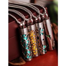 Stainless Steel Aromatherapy Necklace Diffuser Pendant Aroma Diffuser Locket Perfume Essential Oil Diffuser Pendant Necklace
