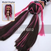 Dbs rbl Kopfhaut perücken mit Pony einschl ießlich Zubehör der Endoconch-Serie für 30cm eisige Blyth-Puppe