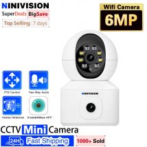 6mp ptz wifi kamera dual objektiv dual screen ip kamera outdoor 3mp home auto tracking sicherheits schutz cctv überwachung icsee