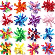 60pcs Dog Ribbon Bow Pet Dog Hair Accessories Valentine's Doy Dog Bows Small Dog Hair Bows Dog Bows Bulk For Small Dogs