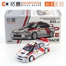 XCARTOYS 1/64 POP RACE Mitsubishi Lancer Evolution IV Car Alloy Motor Vehicle Diecast Metal Model Kids Xmas Gift Toys for Boys