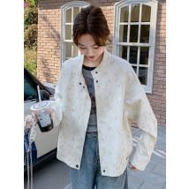 Fall Floral Sweet Jackets Women Loose Casual Korean Fashion Coat Design O Neck Long Sleeve Elegant Chic Female High Quality Tops