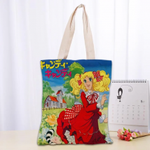 Candy Candy Anime 6 Tote Bag Donna anni '90 Borse a tracolla vintage Cartoon Borsa da donna Borsa di stoccaggio di grande capacità Borse per la spesa ecologiche