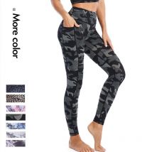 Wolke Verstecken Yoga Hosen Sport Camouflage Leggings Frauen Hohe Taille Trainer Lange Strumpfhosen Gym Hosen Workout Plus Größe XL