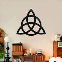 Keltische Metall-Wanddekoration, irischer Dreifaltigkeitsknoten, Wandkunst, keltisches Symbol, Wandtafel, Knotenkunst, Heimdekoration für Badezimmer, Büro