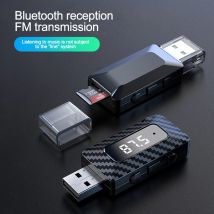 Auto Mini USB Sender Empfänger Bluetooth 5,3 Auto Adapter Drahtlose Freisprechen Anruf Car Kit Auto Drahtlose Audio für FM Radio