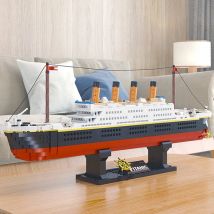 1288 Stück Baustein Schiff 46cm DIY Film Kreuzfahrt großes Boot Mikro Ziegel Montage Modell Kinderspiel zeug Kinder Geburtstags geschenk